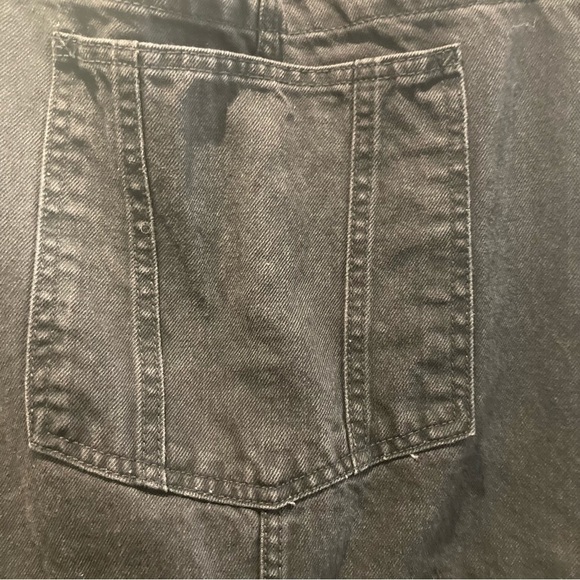 ASOS Sz 20 Adjustable Straps Several Pockets Denim  Overalls in Black - Picture 8 of 15